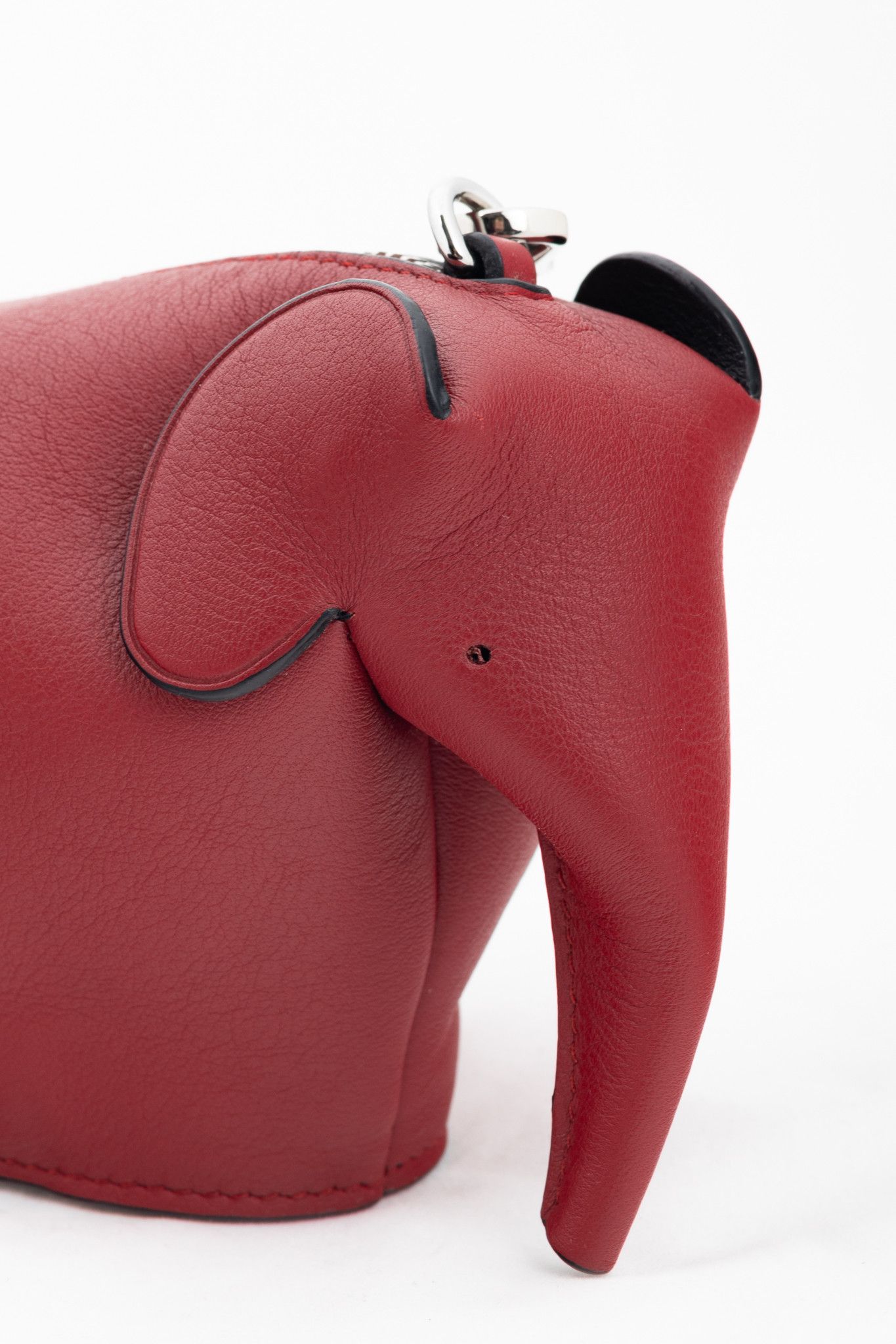 Loewe Loewe Red Calfskin Elephant Mini Coin Pouch Size ONE SIZE - 7 Thumbnail