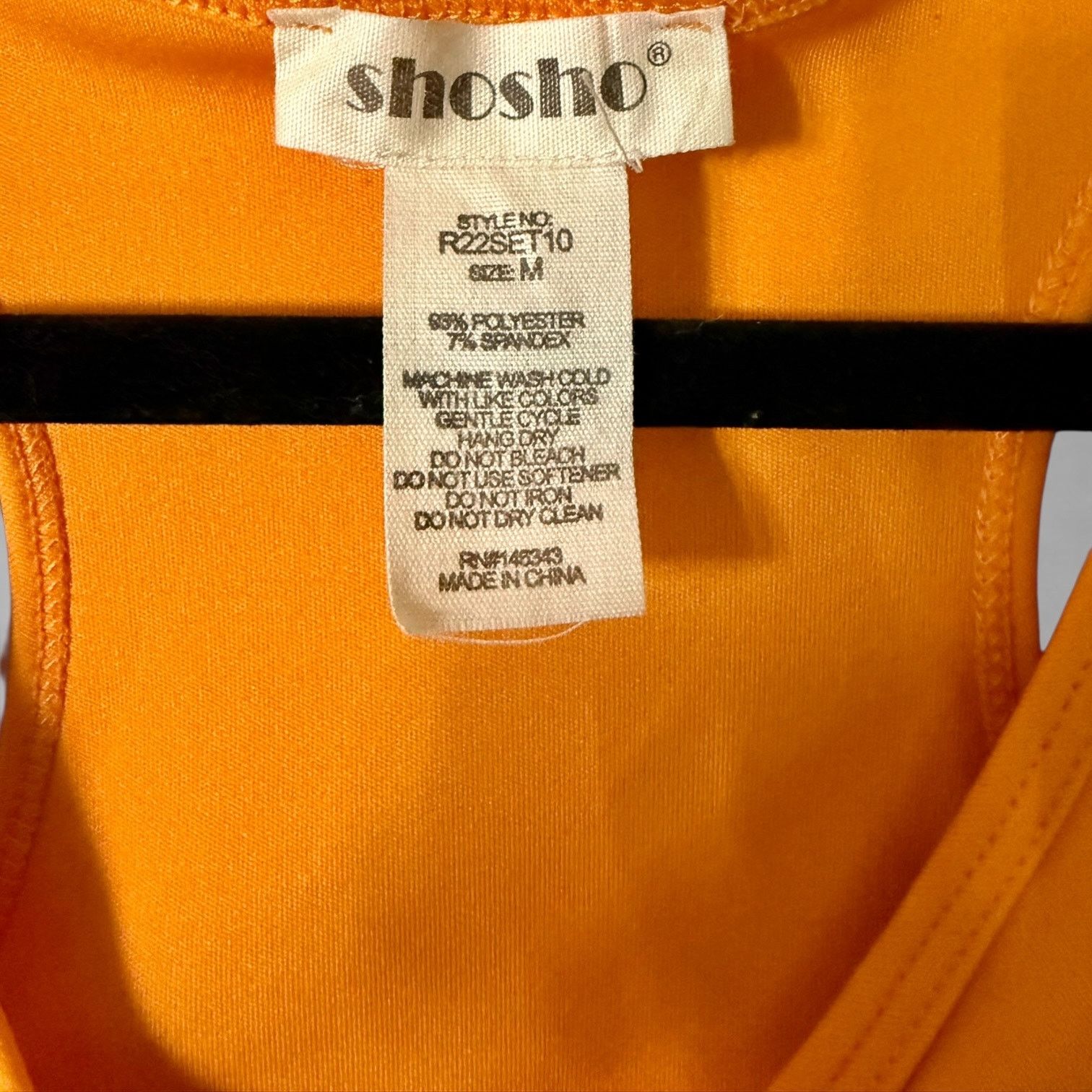 Other Shosho Orange White Vols Colorblock Sports Bra Size M Size ONE SIZE - 3 Thumbnail