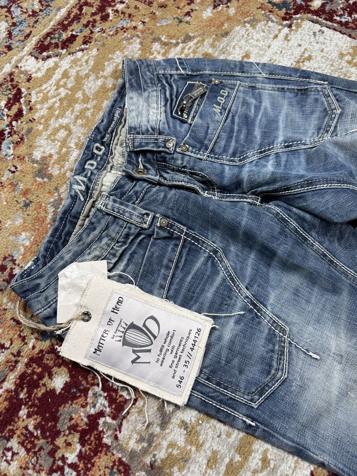 Acne Studios × Our Legacy × Vintage ᶠᵃⁿᶜʸᵍᵘʸ BNWT Y2K Baggy Washed Denim Jeans Wide leg vintage Size US 28 / EU 44 - 3 Thumbnail