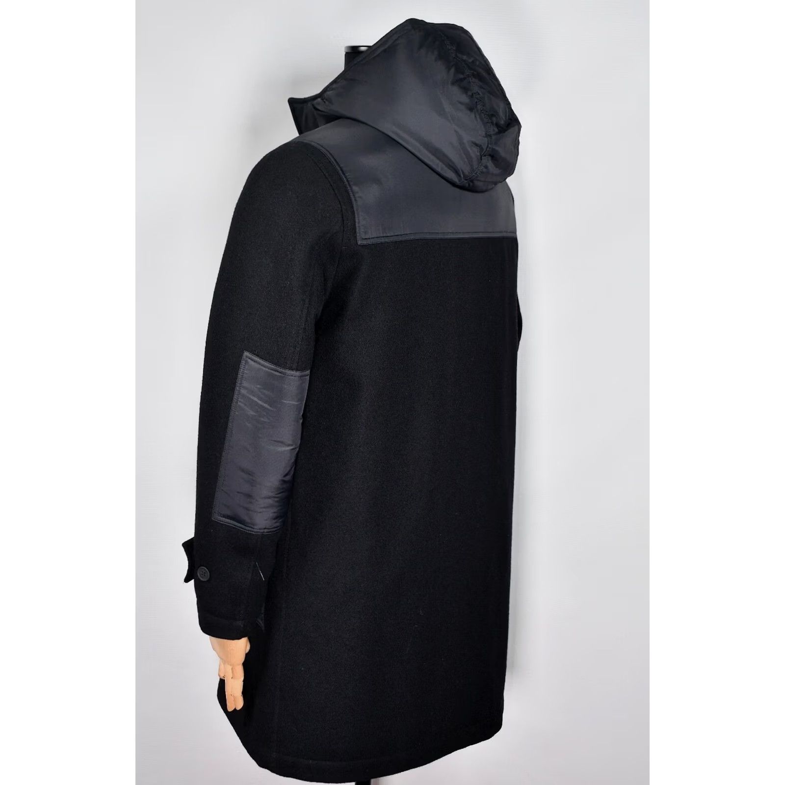 DENHAM DENHAM AOKI DUFFLE JACKET Men M Wool Black 100%Genuine 100%Wool / 100%Nylon Hooded Coat Size US M / EU 48-50 / 2 - 3 Thumbnail