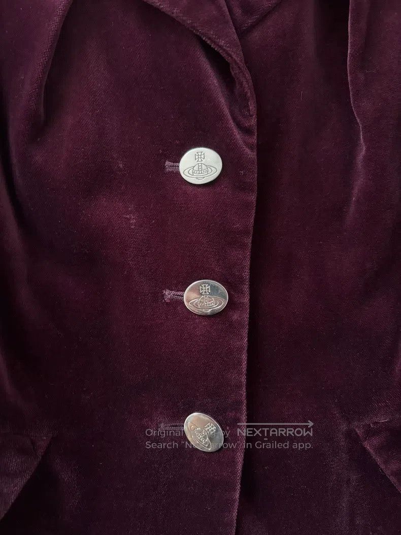 Vivienne Westwood Vivienne Westwood Rare Silver Buckle Three Button Red Velv Size M / US 6-8 / IT 42-44 - 7 Thumbnail