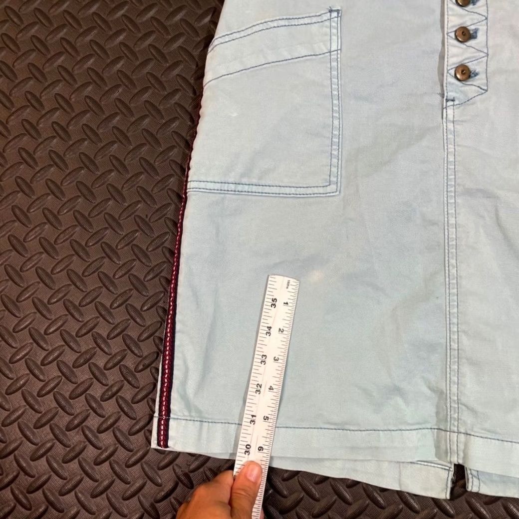 Vintage Pilcro and the Letterpress Blue Button Front Skirt Petite 4 Size 27" / US 4 / IT 40 - 7 Thumbnail