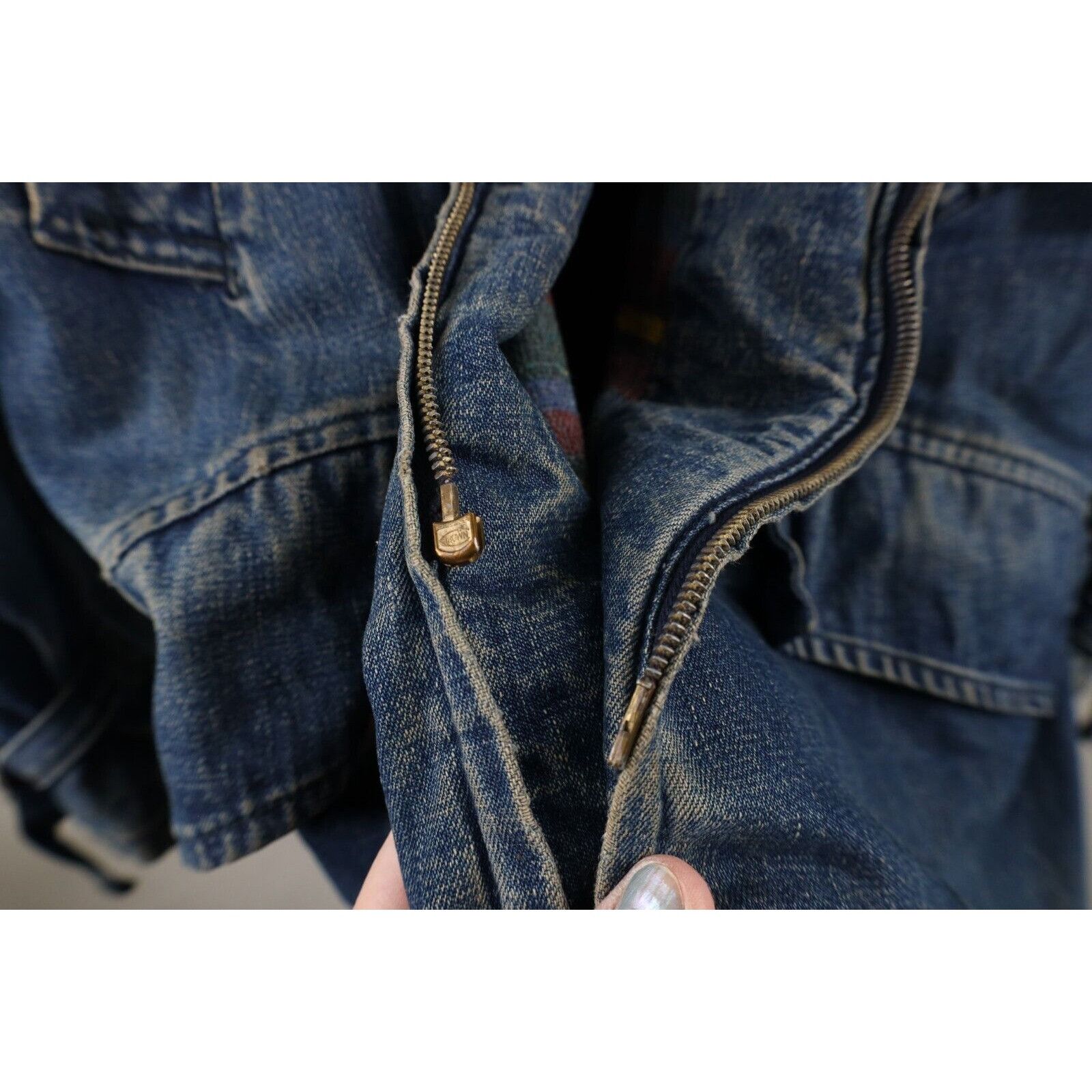 Vintage Vintage 50s Montgomery Ward Blanket Lined Denim Jacket Size US XL / EU 56 / 4 - 13 Thumbnail