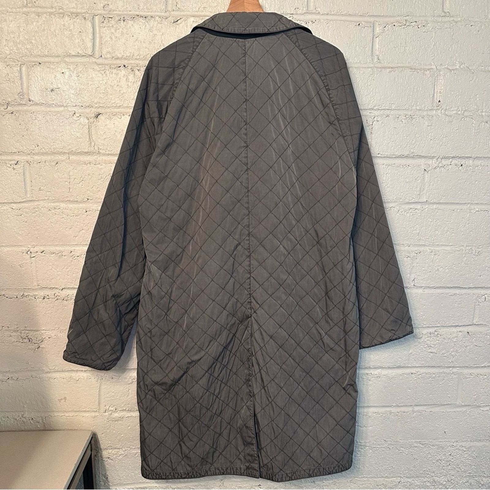 Dries Van Noten Vintage Grey Quilted Overcoat EU 50 Layered Winter Button Size US M / EU 48-50 / 2 - 8 Thumbnail