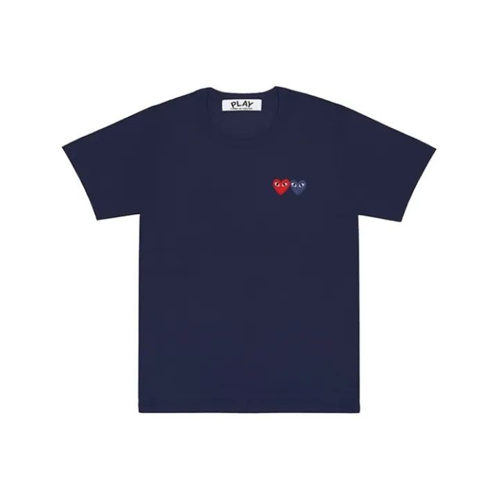 Comme des Garcons Comme des Garçons Navy Play Heart Logo T-Shirt 0079 Size M / US 6-8 / IT 42-44 - 1 Thumbnail