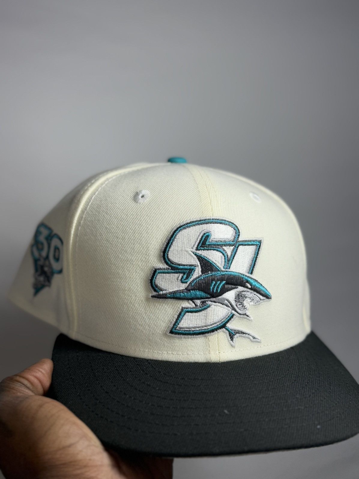 1/4 San Jose Sharks 30th anniversary Patch