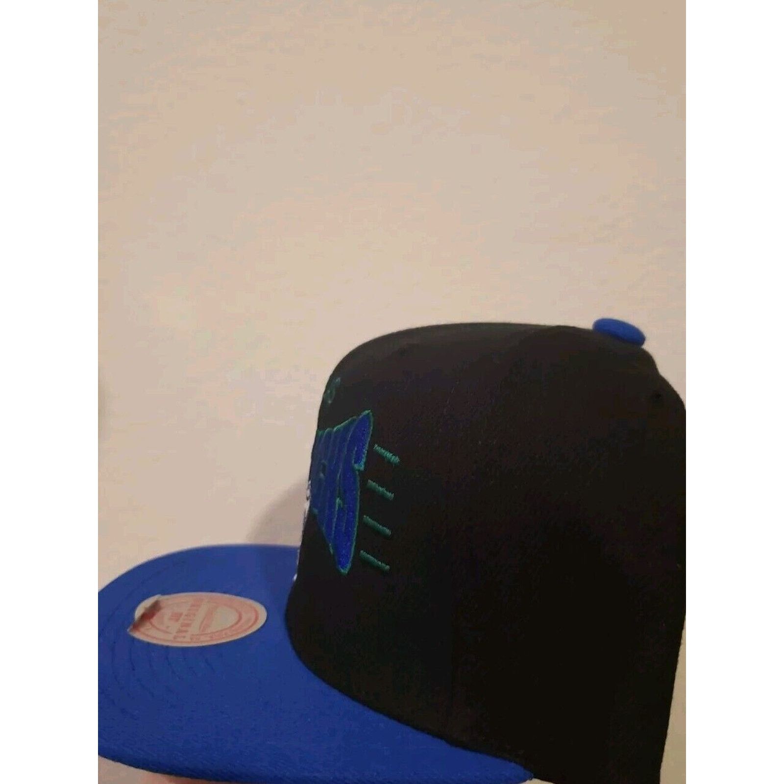 Mitchell & Ness Dallas Mavericks Hat Big Squeeze Snapback Blue Mitchell Ness Size ONE SIZE - 4 Thumbnail