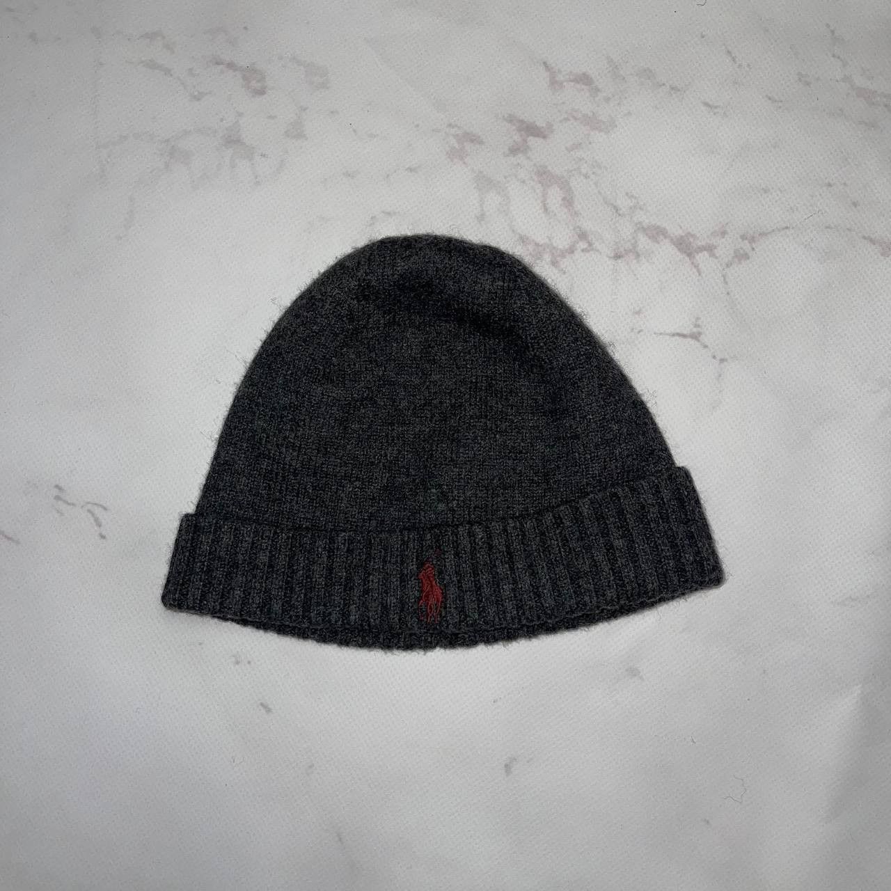 Polo Ralph Lauren Polo Ralph Lauren Wool Beanie Grey Size ONE SIZE - 1 Thumbnail