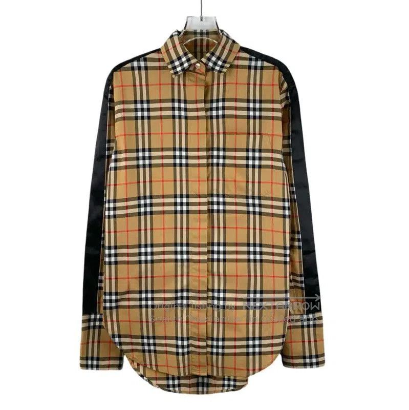 Burberry Women's Brown Cotton Shirt.