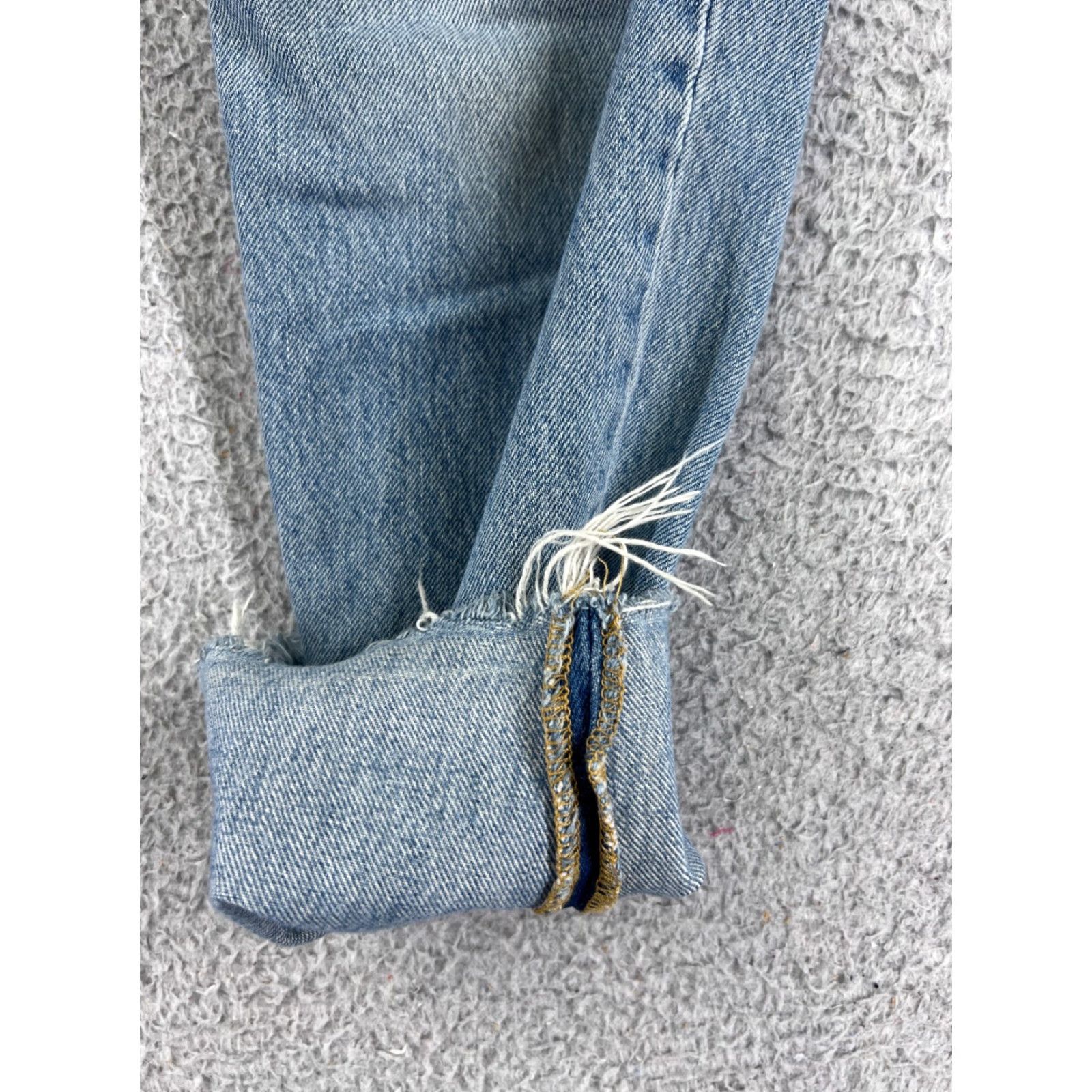 Levi's Levis Jeans Womens Blue Denim 30 Regular 5-Pocket Stretch Distressed High Rise Medium Wash Vintage: No Size 30" / US 8 / IT 44 - 6 Thumbnail