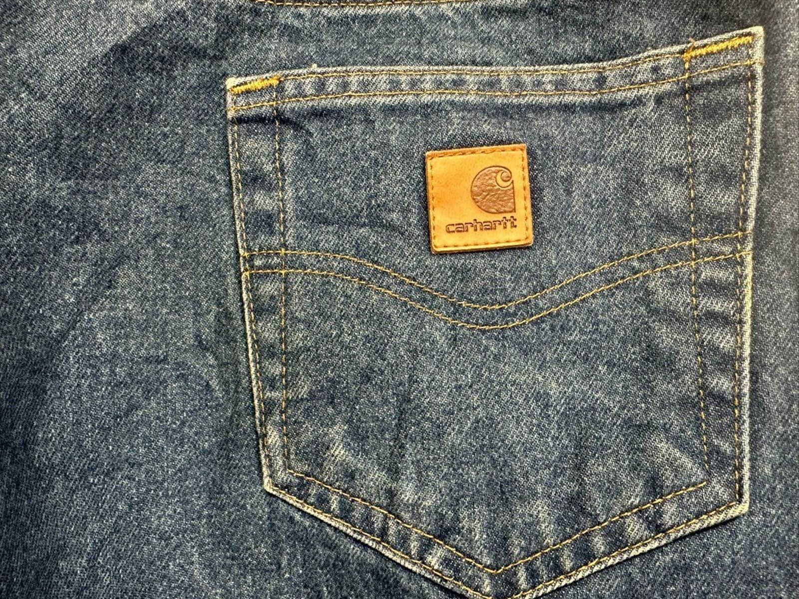 Carhartt Carhartt Men's 42/34 Relaxed Fit Blue Jeans Size US 42 / EU 58 - 8 Thumbnail