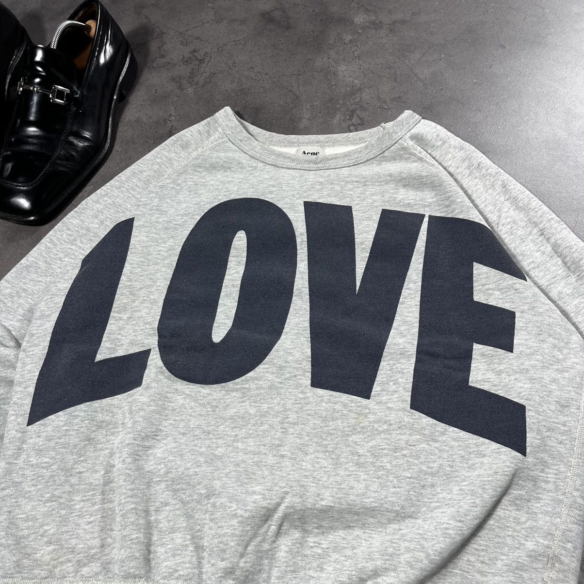 Acne Studios Acne Studios Love College FW12 Big Logo Crewneck Sweatshirt Size US L / EU 52-54 / 3 - 3 Thumbnail