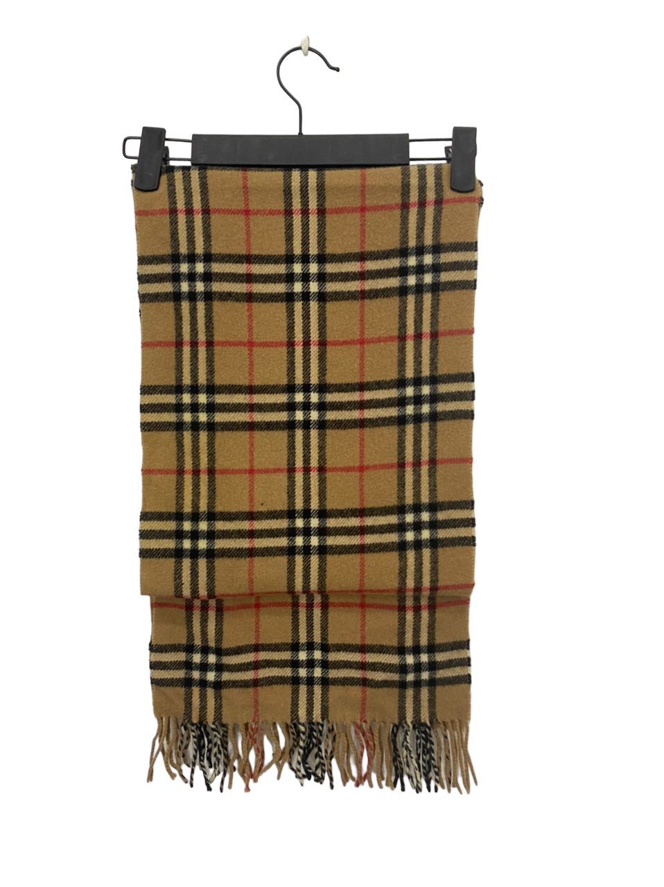 Burberry 💥VINTAGE Burberry Muffler England Wool Nova Check scarf Size ONE SIZE - 2 Thumbnail