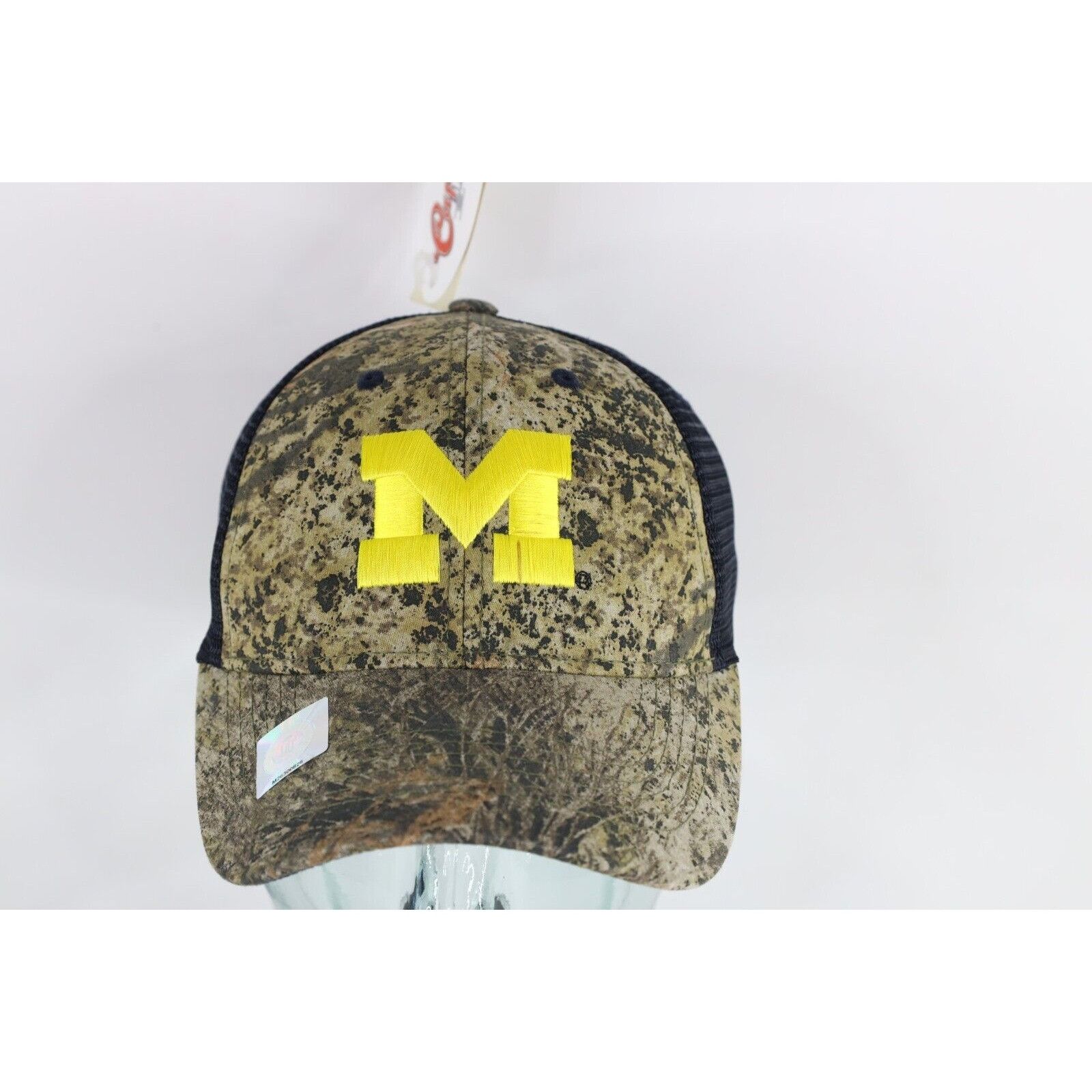 Vintage Deadstock Vintage Mossy Oak Camo University of Michigan Hat Size ONE SIZE - 1 Thumbnail