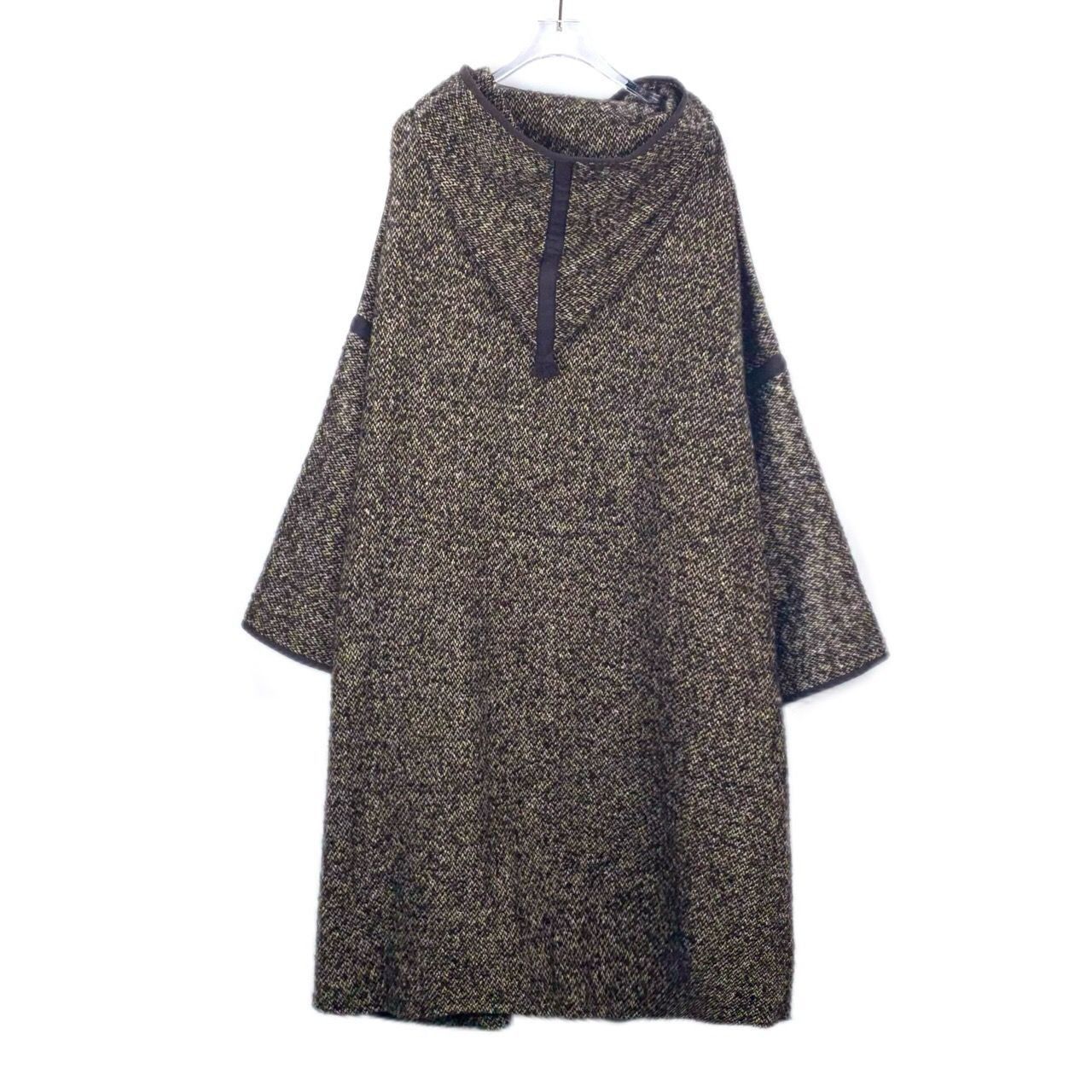 Celine Celine Brown Wool Hooded Cape Coat (Size 38) Size XS / US 0-2 / IT 36-38 - 8 Thumbnail