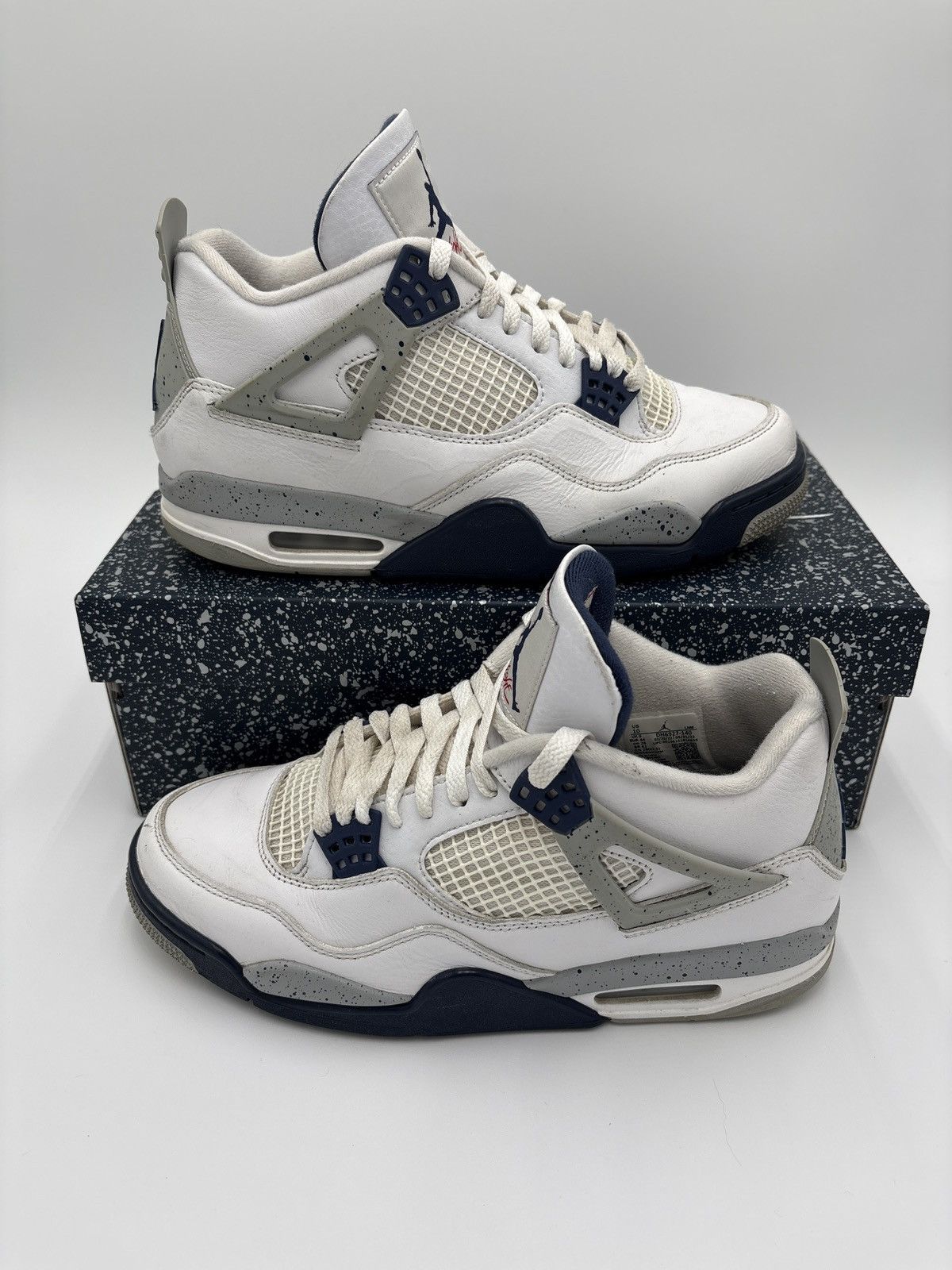 Nike Jordan 4 Retro Midnight Navy - Size 10 - Great Condition Size US 10 / EU 43 - 1 Thumbnail