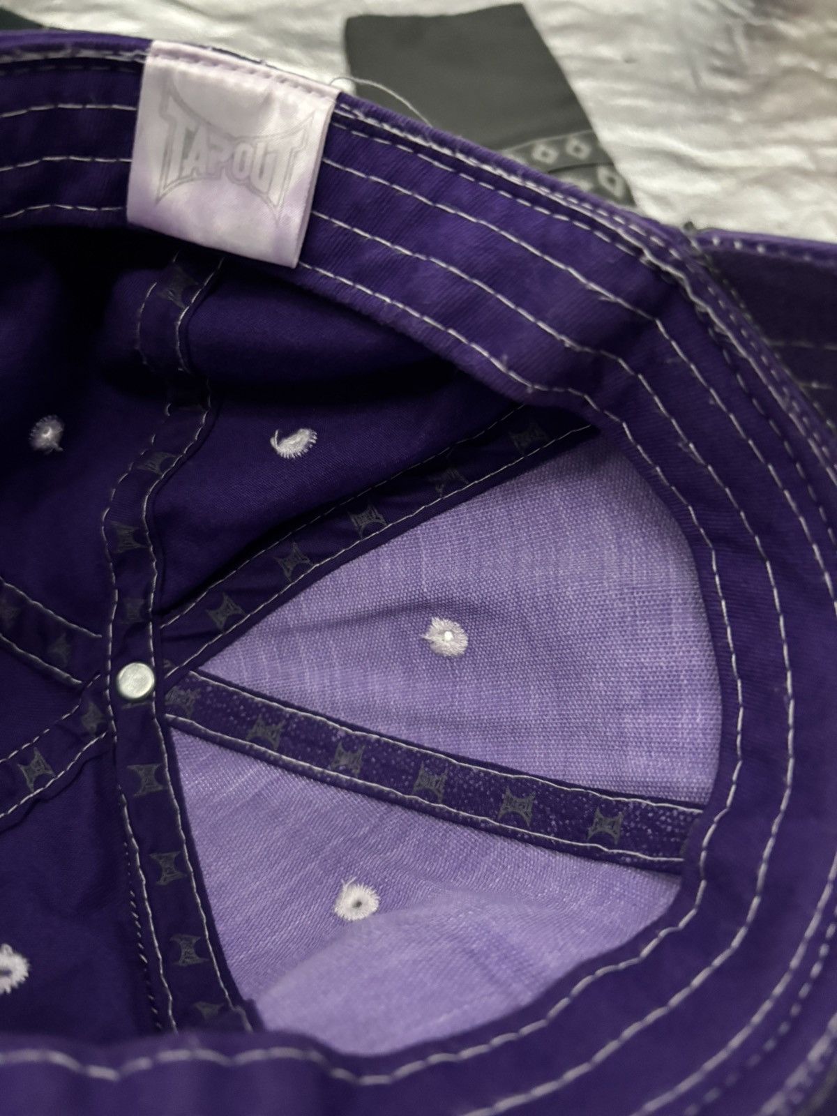Tapout Crazy purple quality tapout cap USA Sk8 Viral Pinterest Size ONE SIZE - 6 Thumbnail