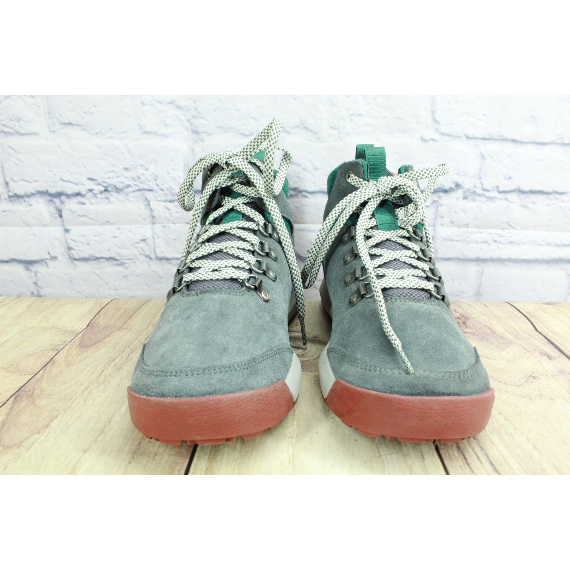 LL Bean Vista Hiker II Gray Suede Mid Hiking Boots