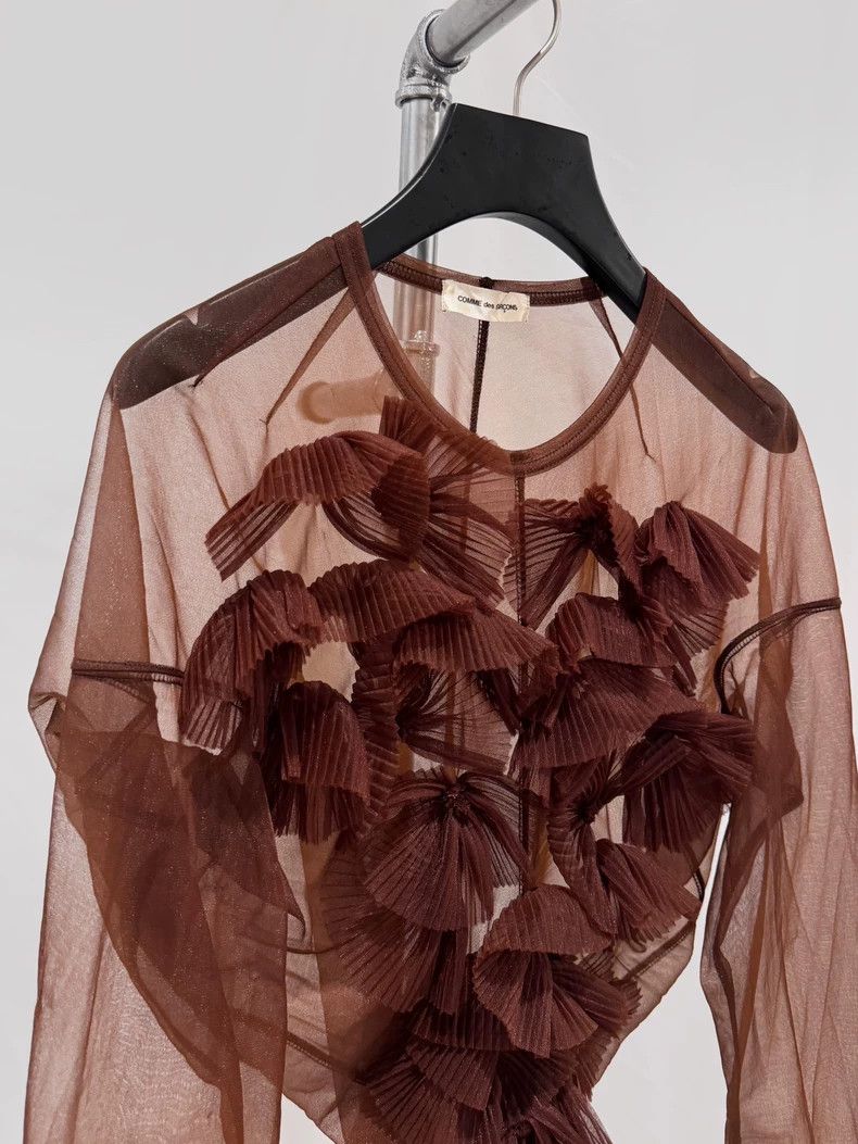 Comme des Garcons Comme des garcons Tulle see-through undercoat long sleeves Size ONE SIZE - 4 Thumbnail