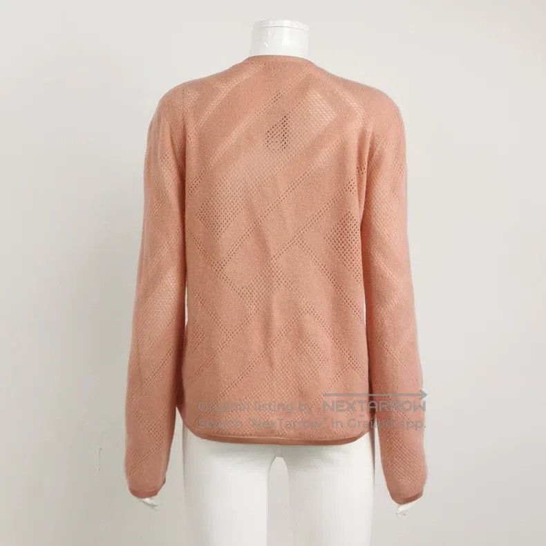 Hermes Hermes Velvet Blended Solid Color Single-breasted V-neck L Size S / US 4 / IT 40 - 2 Thumbnail