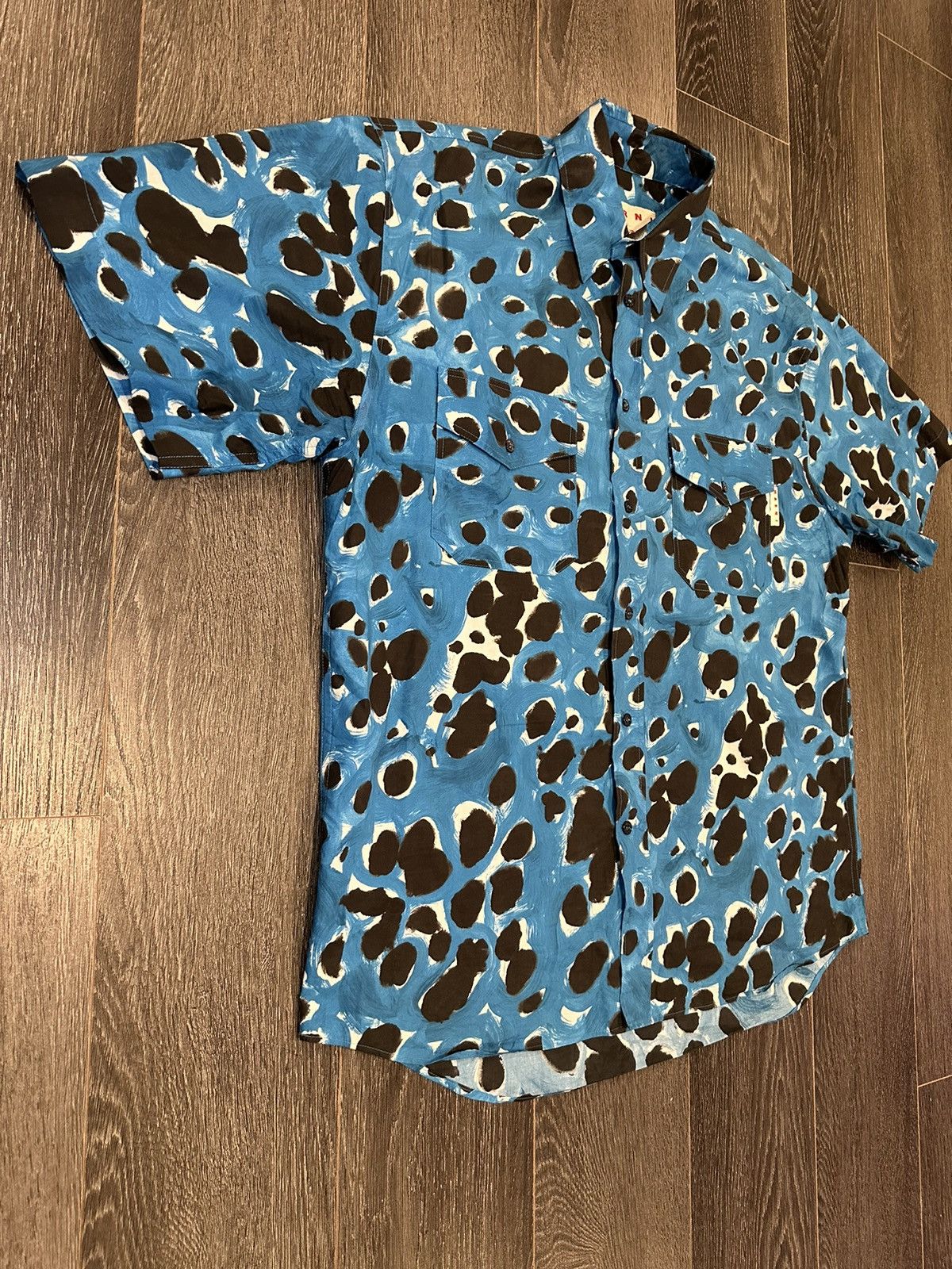 Marni Marni abstract-print cotton shirt size 50 /M Size US M / EU 48-50 / 2 - 2 Thumbnail