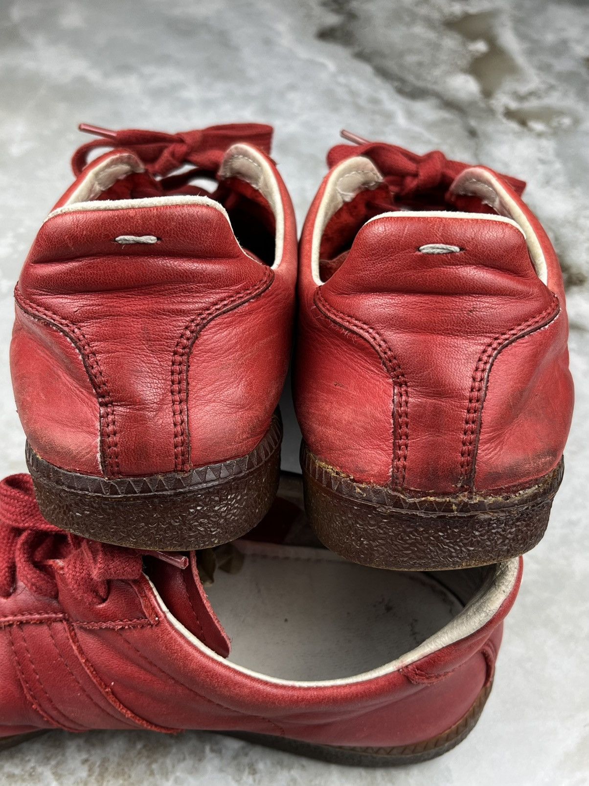 Maison Margiela AW05 Maison Margiela Vintage Red Leather Replica Gats Size US 9.5 / EU 42-43 - 7 Thumbnail