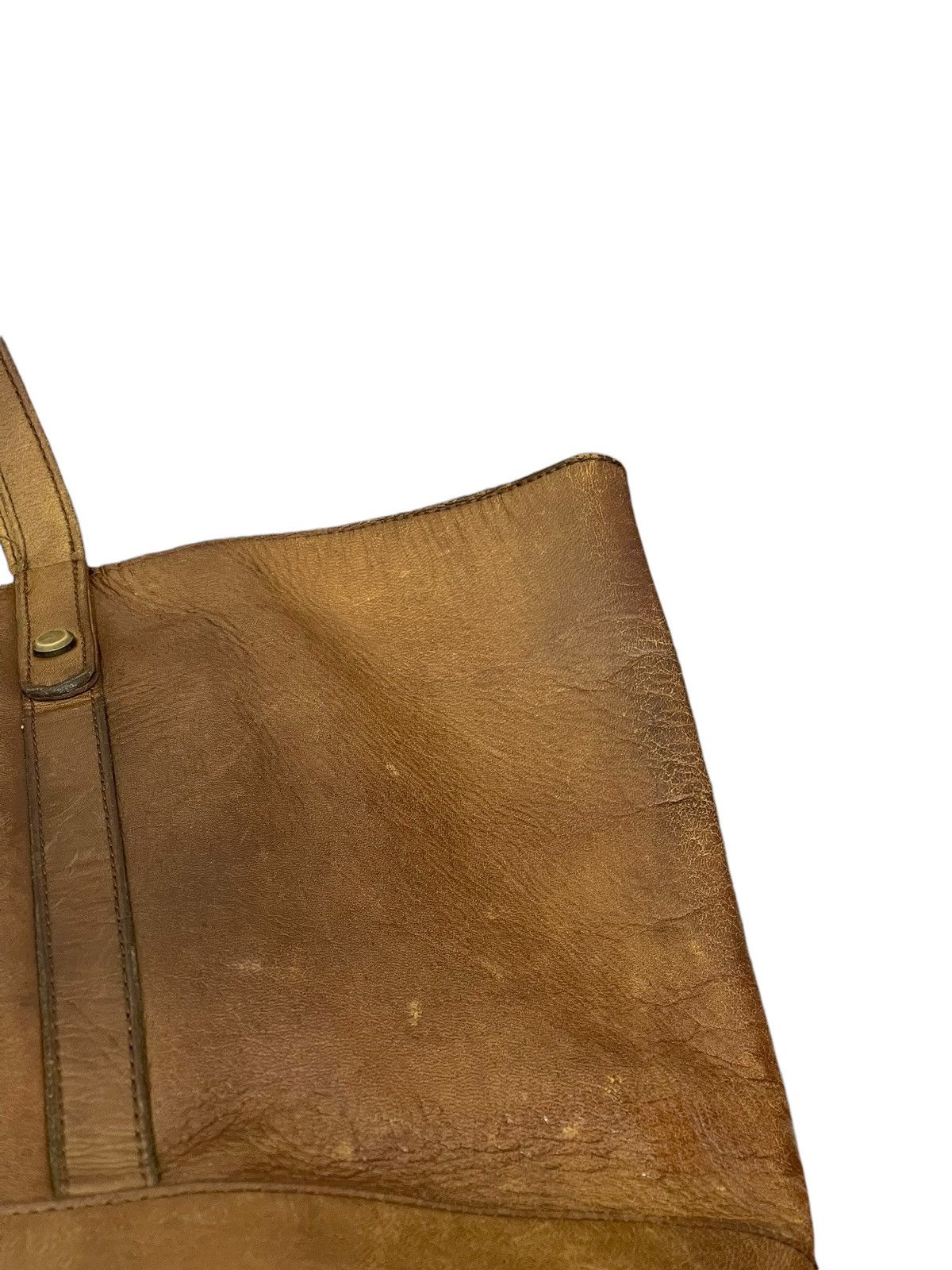 Genuine Leather Full Leather Patina Unknown Japan Tote Shoulder Bag 1🟩2 Size ONE SIZE - 15 Thumbnail