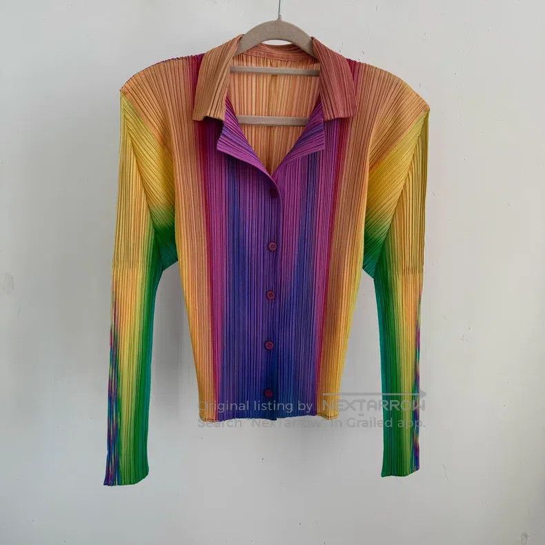 Issey Miyake Issey Miyake Color Block Coat Size L / US 10 / IT 46 - 1 Thumbnail