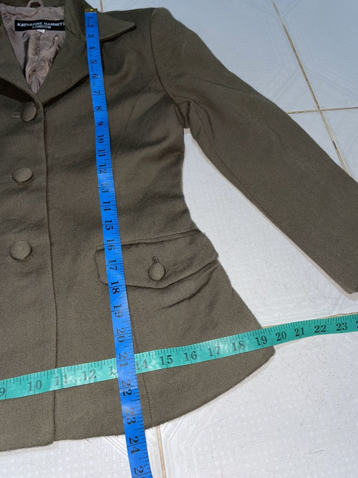 Katharine Hamnett London Vintage Katharine Hamnett London Khaki Jacket Size M / US 6-8 / IT 42-44 - 8 Thumbnail