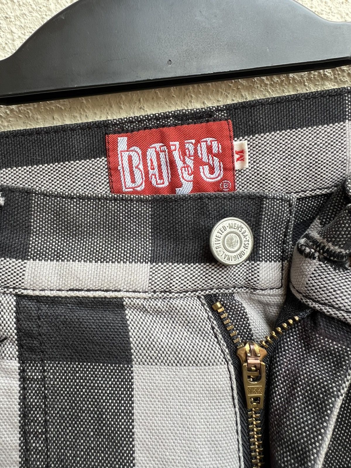 Japanese Brand VTG BATSU BOYS Japan Plaid Check Modular Bondage Trouser Size US 29 - 10 Thumbnail