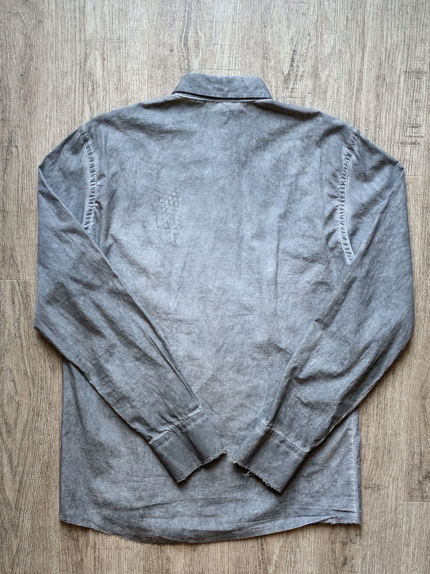 Gene Par Yukio Mishiba Raw hem Placket Design Shirt Size US M / EU 48-50 / 2 - 2 Thumbnail