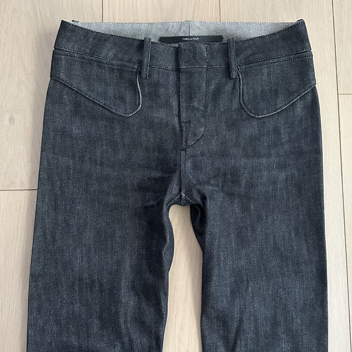 threeASFOUR 2000s Curved Seam Slim Fit Jeans Size 28" / US 6 / IT 42 - 2 Thumbnail