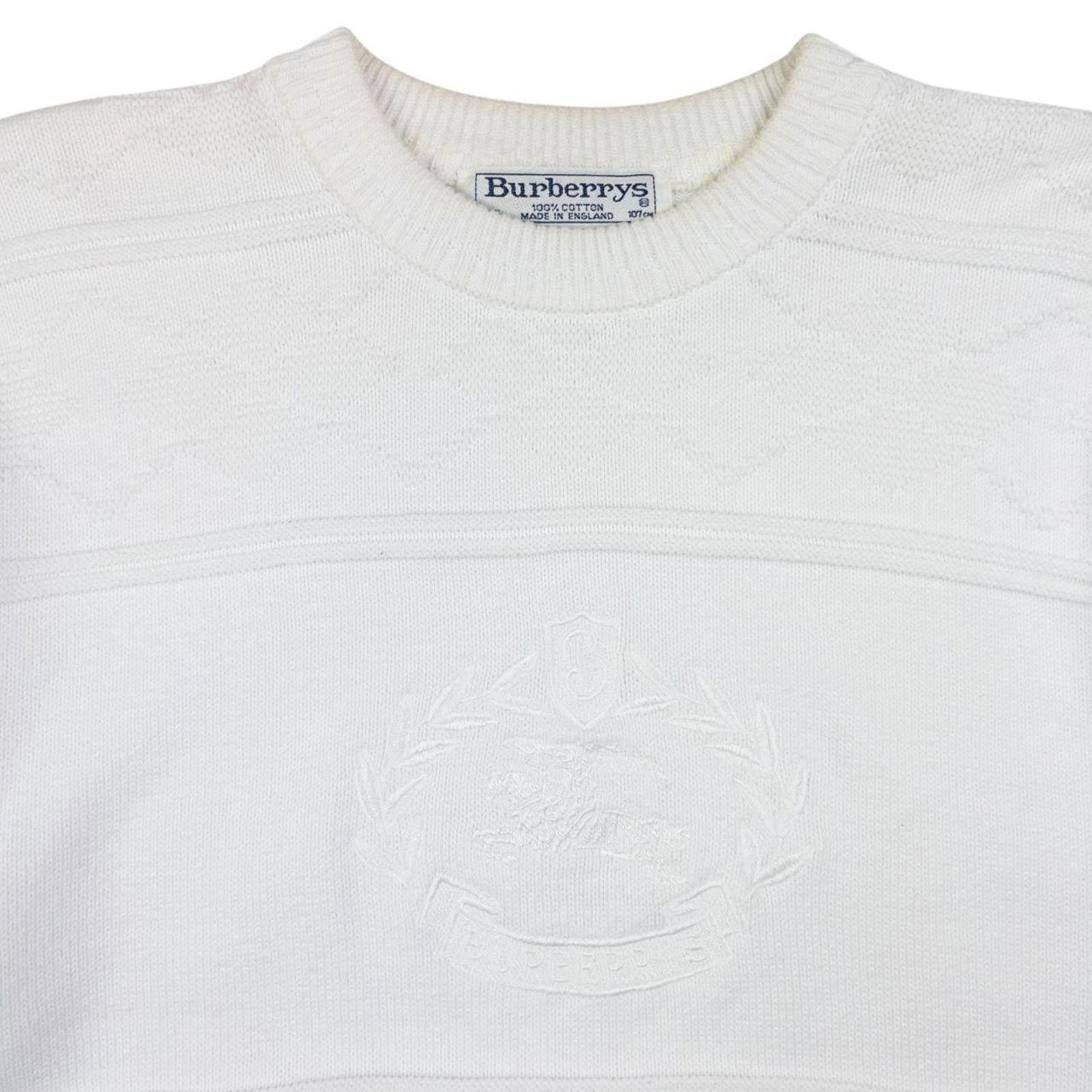 Burberry Vintage Burberry Embroidered Knit Jumper Size M Size US M / EU 48-50 / 2 - 3 Thumbnail
