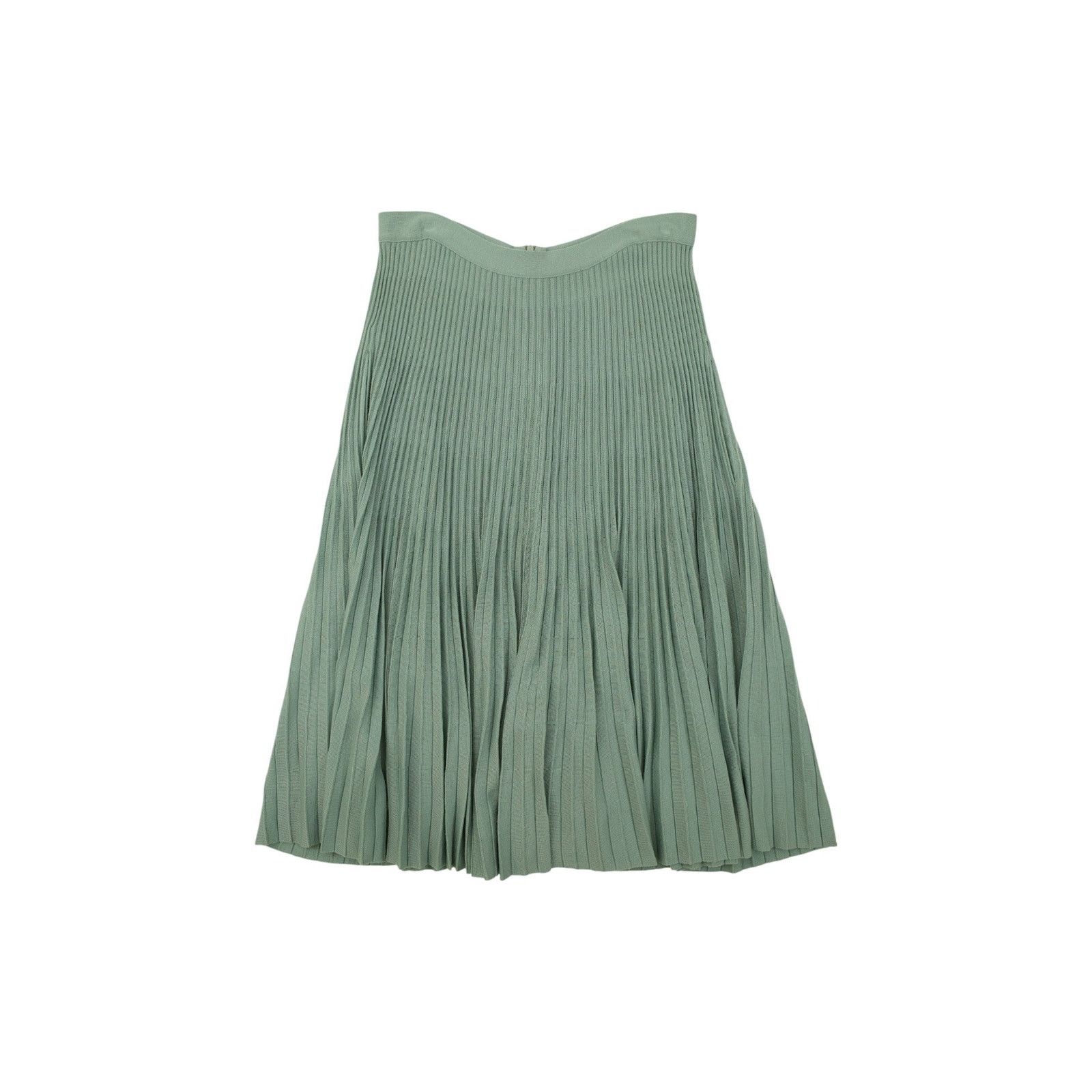 Celine by Phoebe Philo Green Pleated Skirt Size 32" / US 10 / IT 46 - 1 Thumbnail