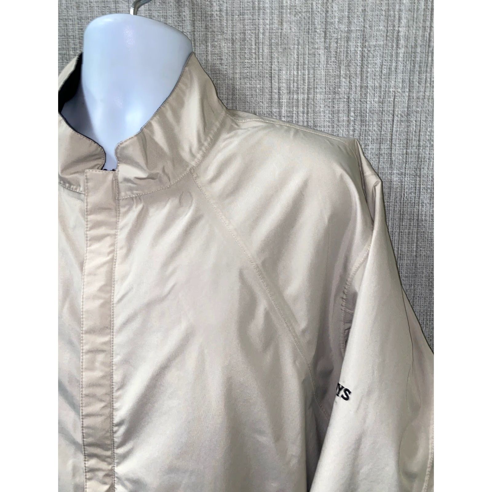 Footjoy FootJoy Jacket Full Zip Mens Beige XL Polyester Regular Size Dryjoys Size US XL / EU 56 / 4 - 2 Thumbnail