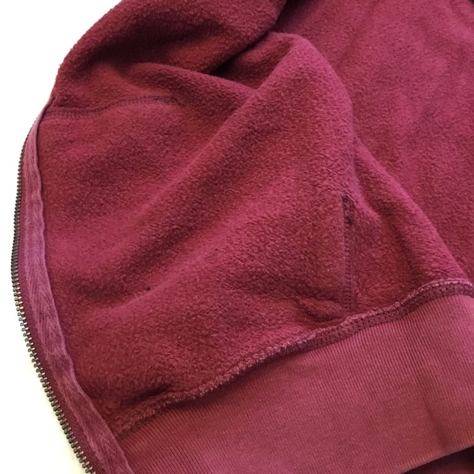 H&M H&M Burgundy Zip-Up Hoodie Size S / US 4 / IT 40 - 14 Thumbnail