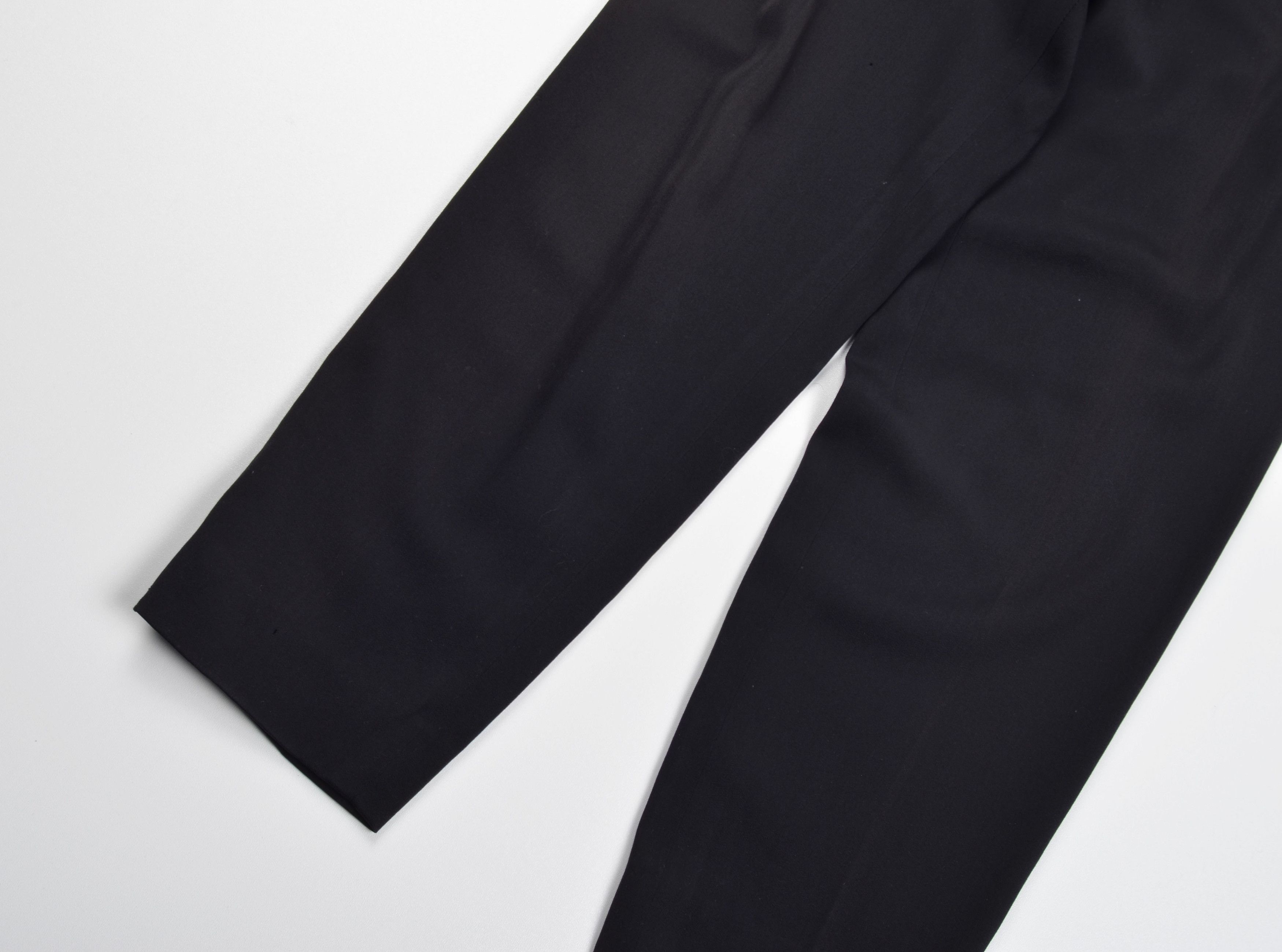Jil Sander Vintage Jil Sander+ 80's Black Wool High Waisted Pants Size 26" / US 2 / IT 38 - 3 Thumbnail