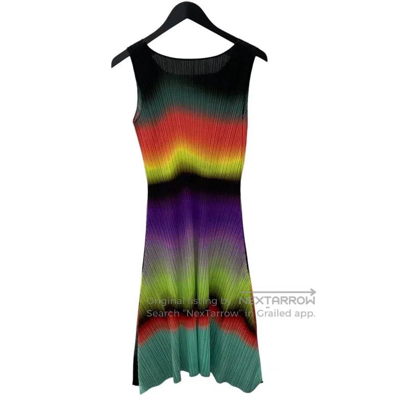 Issey Miyake Issey Miyake Aurora Gradient Dress Size L / US 10 / IT 46 - 2 Thumbnail