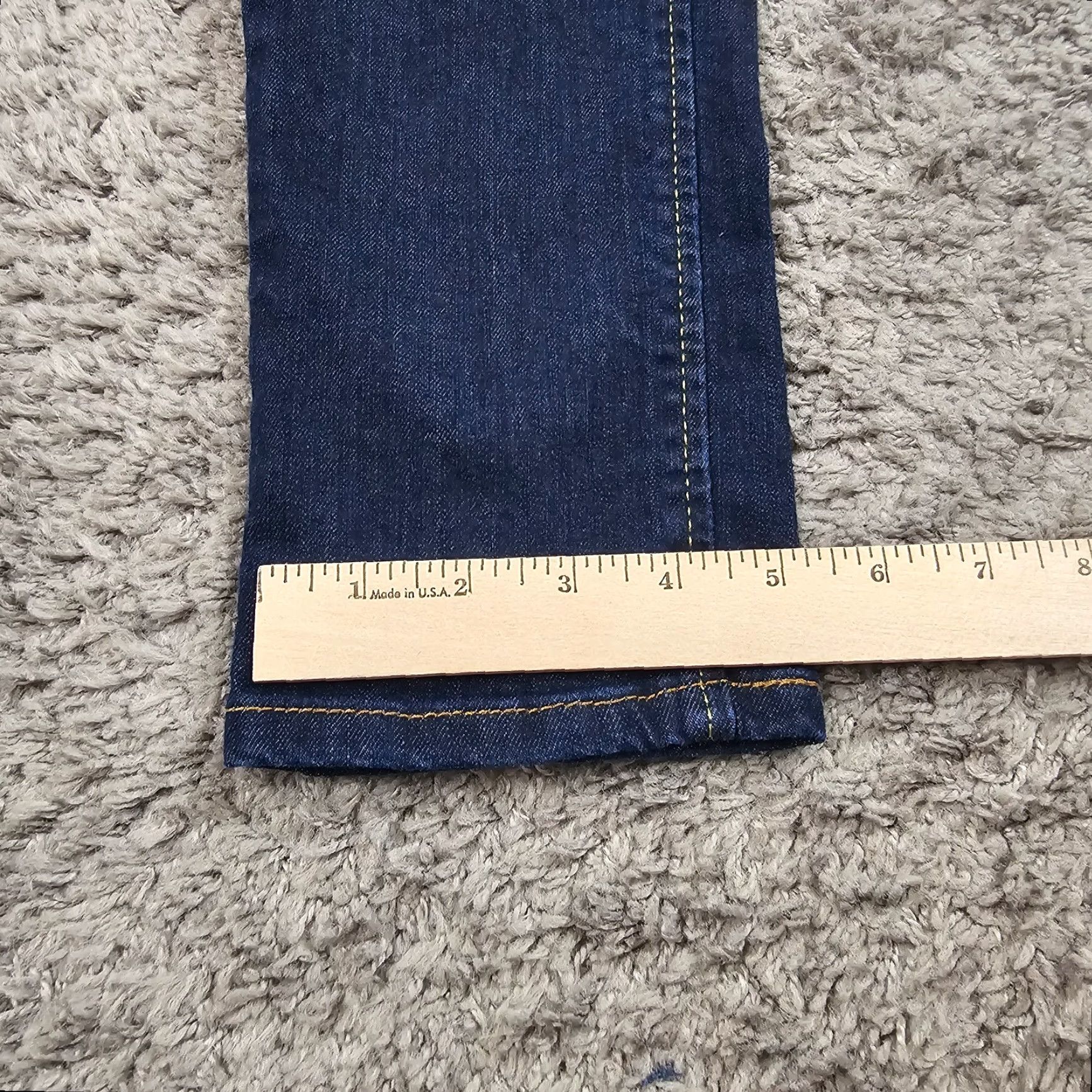 Levi's Levis 524 Jeans Womens 5 Skinny Too Superlow Stretch Dark Wash Low Rise 27x26 Size 27" / US 4 / IT 40 - 7 Thumbnail