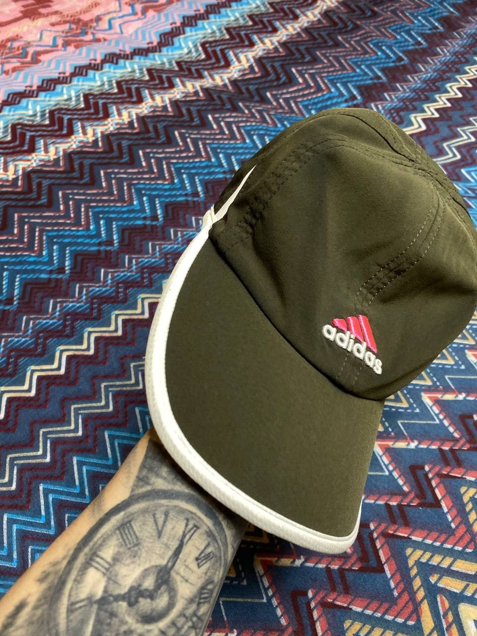 Adidas Hats Vintage Adidas Cap big logo Y2K streetwear Size ONE SIZE - 2 Thumbnail