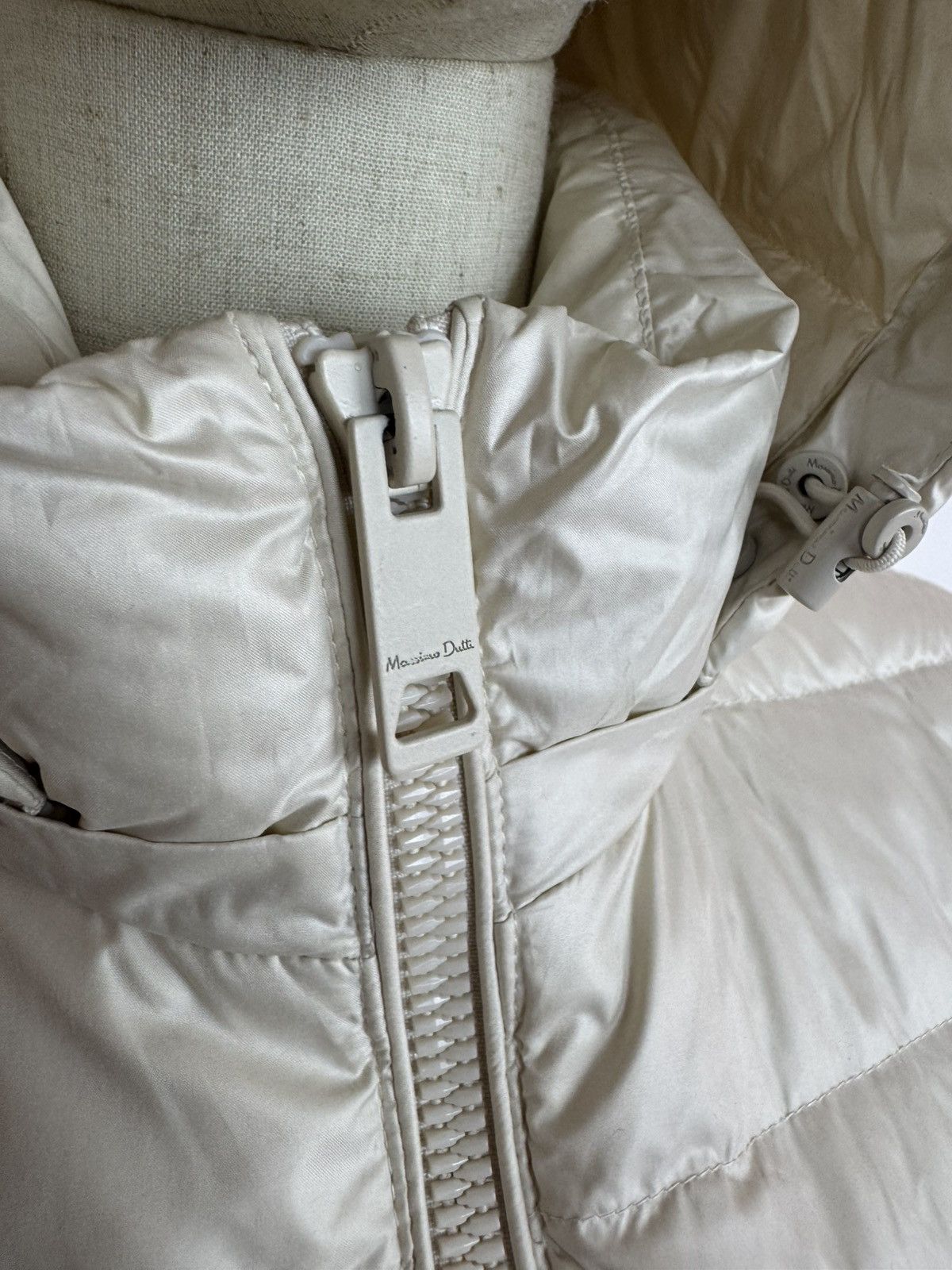 Massimo Dutti Massimo Dutti Puffer Jacket Micro Down White JKT Womens Size S / US 4 / IT 40 - 10 Thumbnail