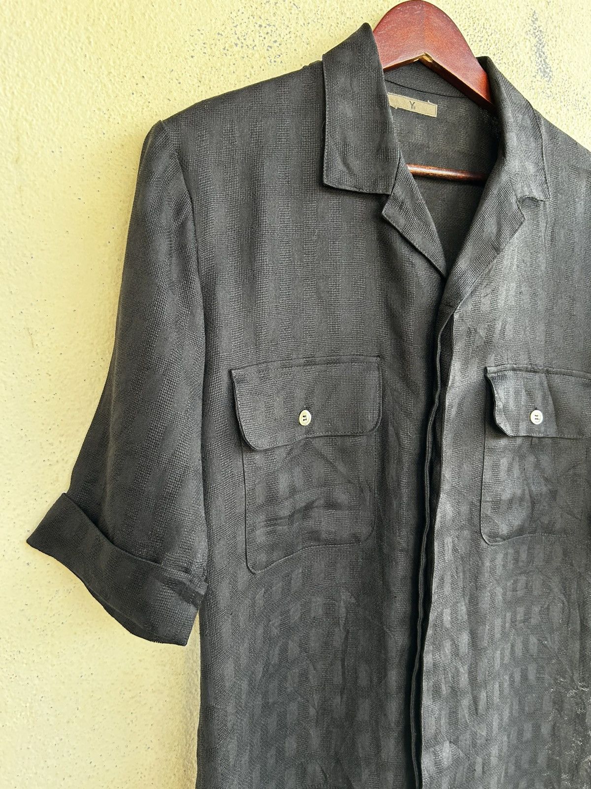 Yohji Yamamoto Y’s Mesh Hemp Shirt Size US L / EU 52-54 / 3 - 6 Thumbnail
