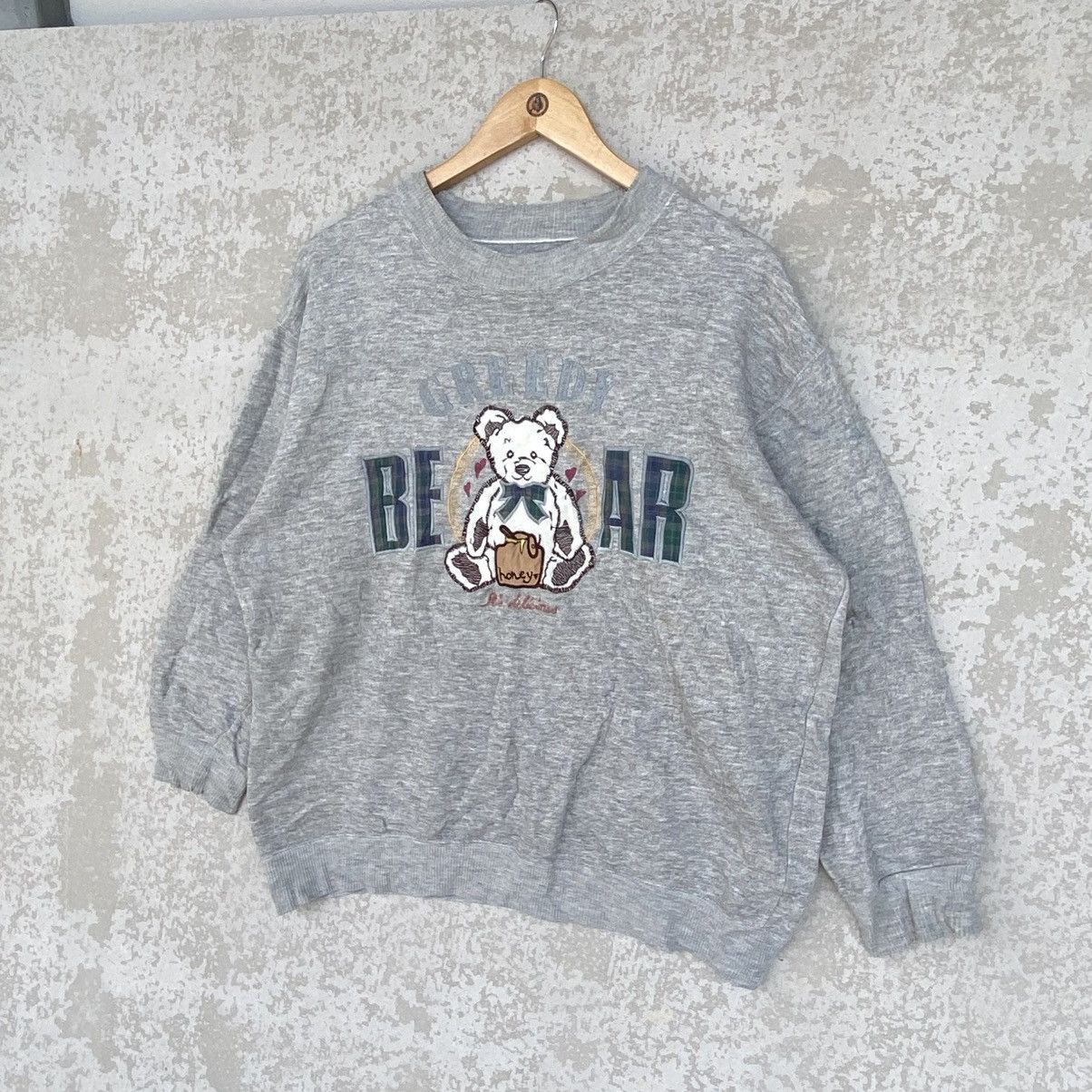 Other Vintage Greedy Bear Big Printed Crewneck Sweatshirt Gray SzM Size M / US 6-8 / IT 42-44 - 2 Thumbnail