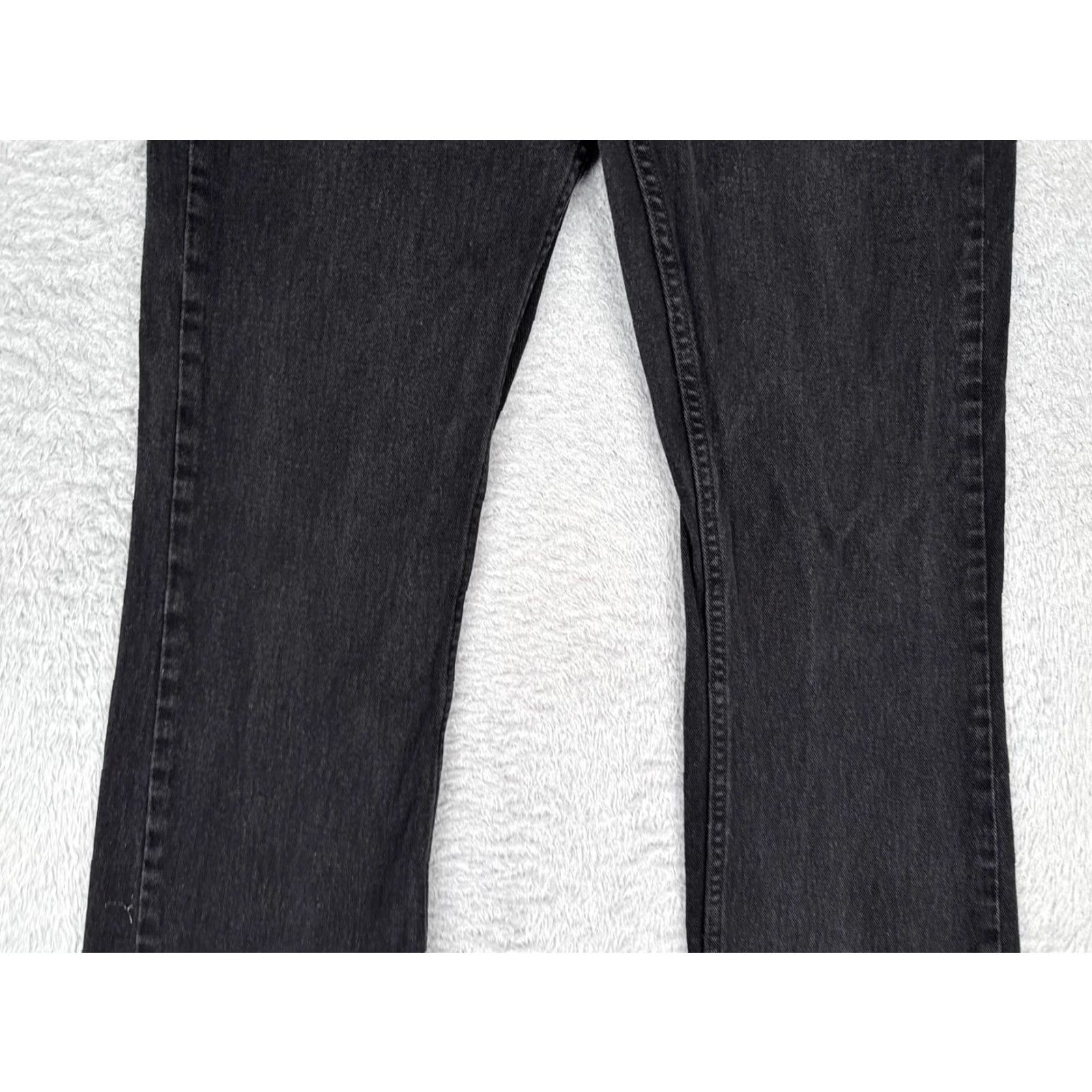 Lee Lee Jeans Womens Jeans Black Denim Mid Rise Bootcut 12 Regular 30x30 5-Pocket Denim Cotton Blend Cowboy Style Size 34" / US 12 / IT 48 - 3 Thumbnail