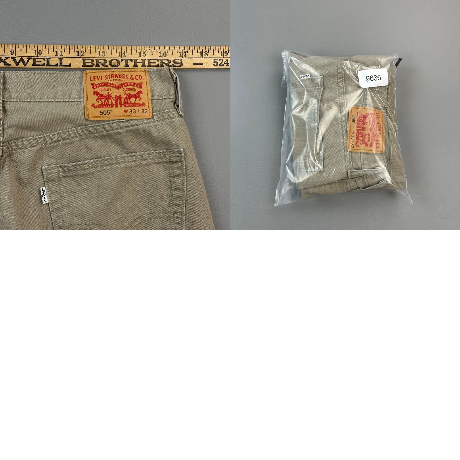 Levi's VINTAGE Levi's Pants Mens 33x32 33x31 Tan Regular Straight White Tab Casual Size US 33 - 9 Thumbnail