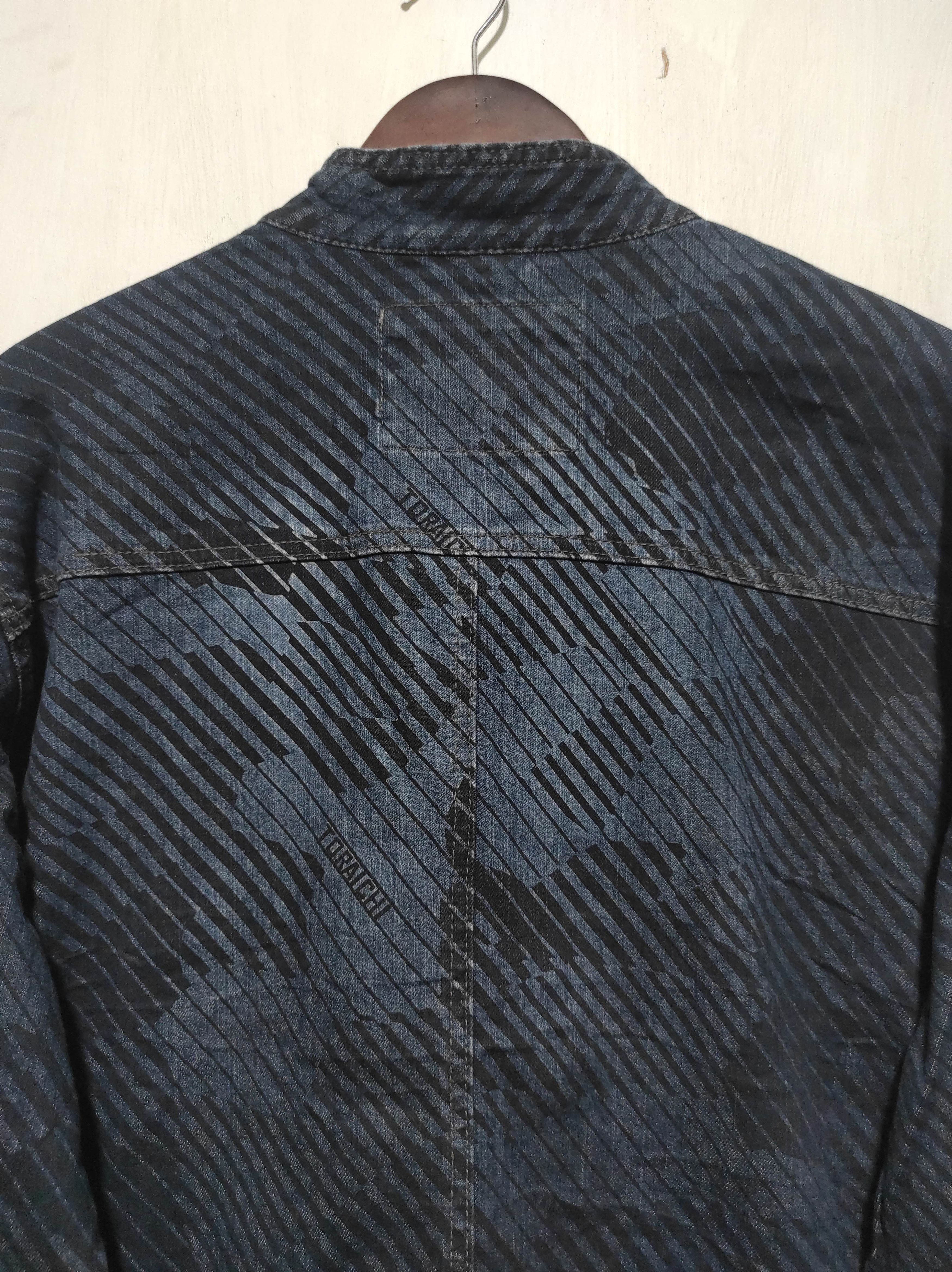 Japanese Brand Tora by Toraichi striped biker denim jacket Size US L / EU 52-54 / 3 - 16 Thumbnail