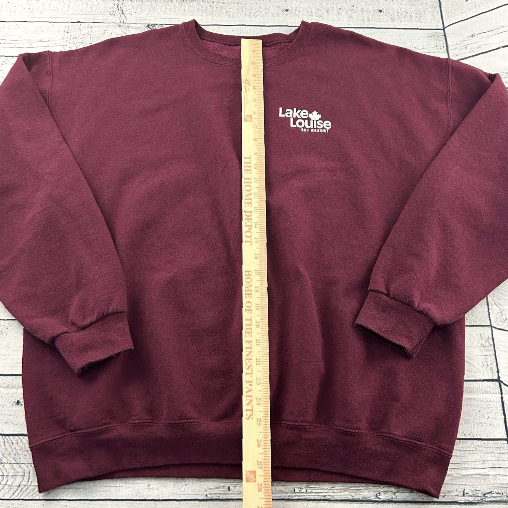 Vintage Lake Louise Ski Resort Canada Pullover Crewneck Sweatshirt Men's XL Maroon Red Ski Pullover Mens XL Size US XL / EU 56 / 4 - 5 Thumbnail