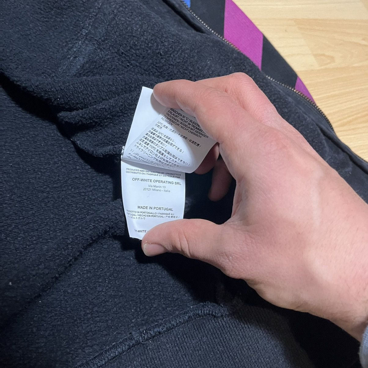 Off-White Off-White Diagonal Gradient Zip-Up Hoodie Virgilabloh Size US M / EU 48-50 / 2 - 18 Thumbnail
