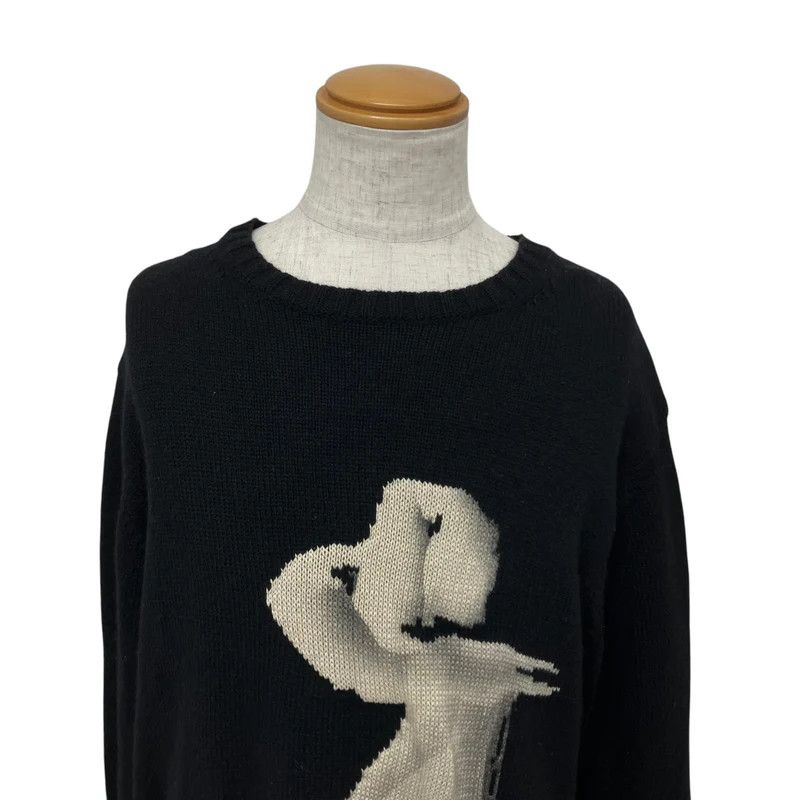 Yohji Yamamoto Yohji Yamamoto pour homme 18AW Intersia Pullover Knit Size US L / EU 52-54 / 3 - 4 Thumbnail