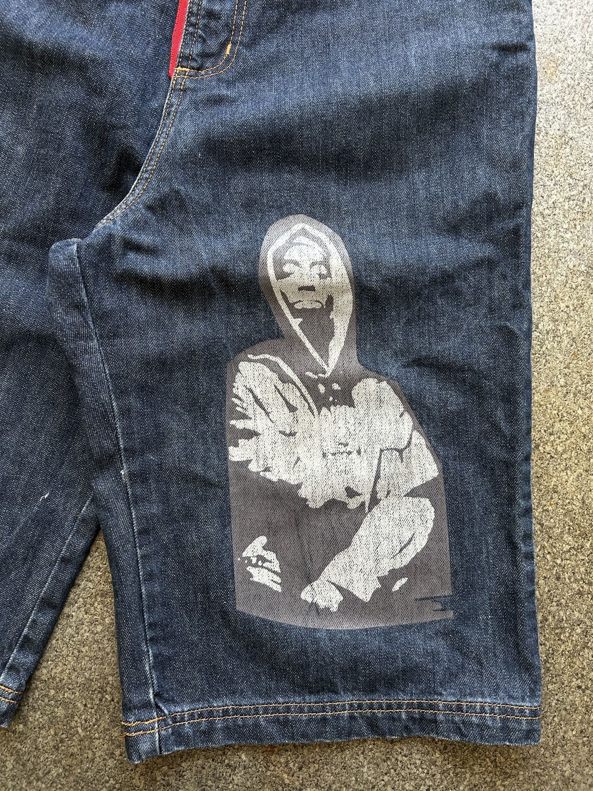 JNCO × Vintage Crazy Vintage Y2K Baggy 2Pac Jorts Jnco Style Skater Shorts Size US 32 / EU 48 - 4 Thumbnail